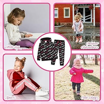 Barefoot Dreams × Barbie パーカー&ジョガーパンツ 上下セット Amazon.com: Barbie Loungewear Set, Comfy Cotton Clothes for